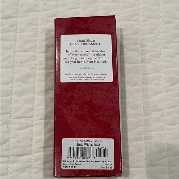 Hallmark Lil Stars Ornament Trio - Red, Blue, White - Picture 2 of 3